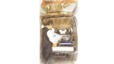 【YouTube】工事で使う材料などを積載するまで